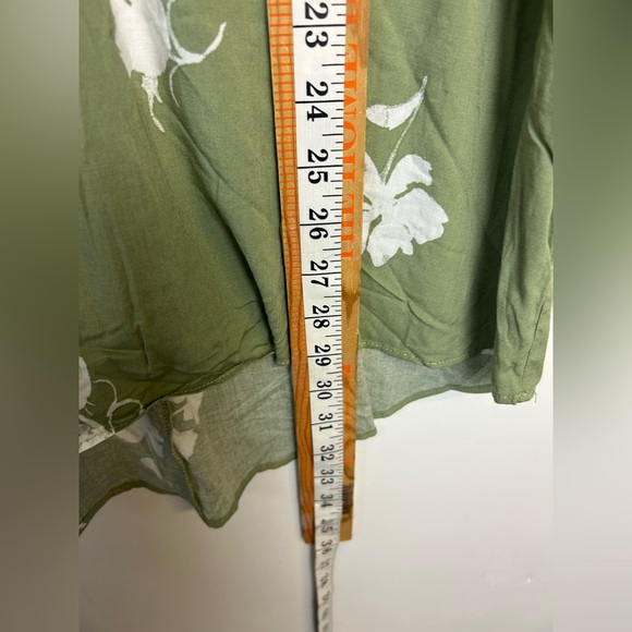 Prescott New York Top Blouse plus Size 2X green Floral Lightweight Comfortable - Picture 7 of 12